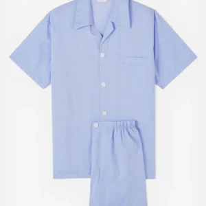 Amalfi Pyjamas Bomull Ljusblå