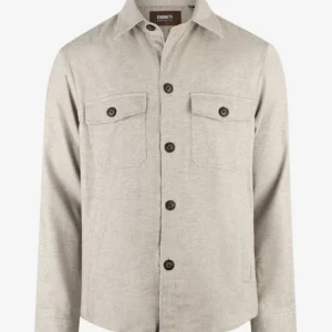 Firenze Overshirt Bomull Lamaull Fiskben Ljusbeige