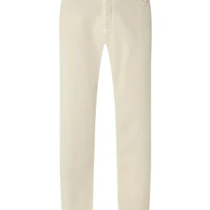 Beige Edo Regular-Straight 5-pocket Byxa